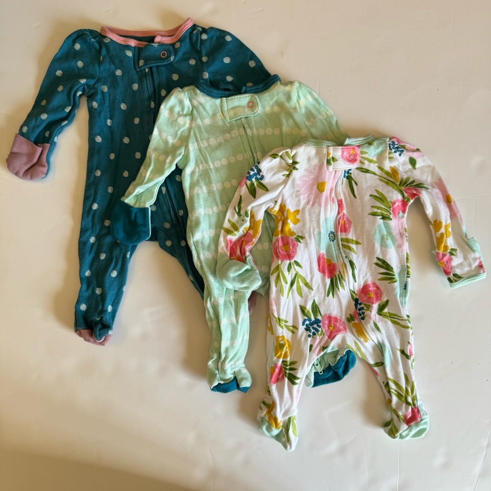 Cloud Island newborn footed pajamas girl